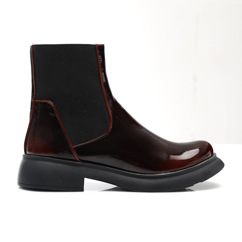 Mr.joe Chelsea Ankle Boots burgundy - Image 2
